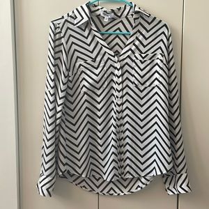 Express Chevron Portifino Shirt XS
